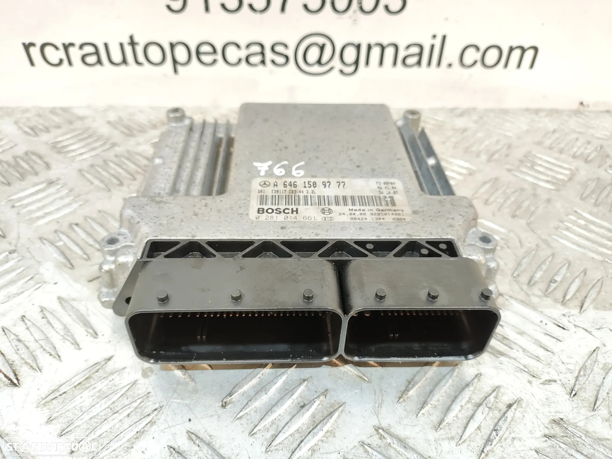 CENTRALINA ECU MOTOR BOSCH MERCEDES BENZ CLASS CLK C209 W209 C220 CDI 150CV OM646963 A6461509777 6461509777 CLASS C W203 CLC CL203 OM646966 - 3