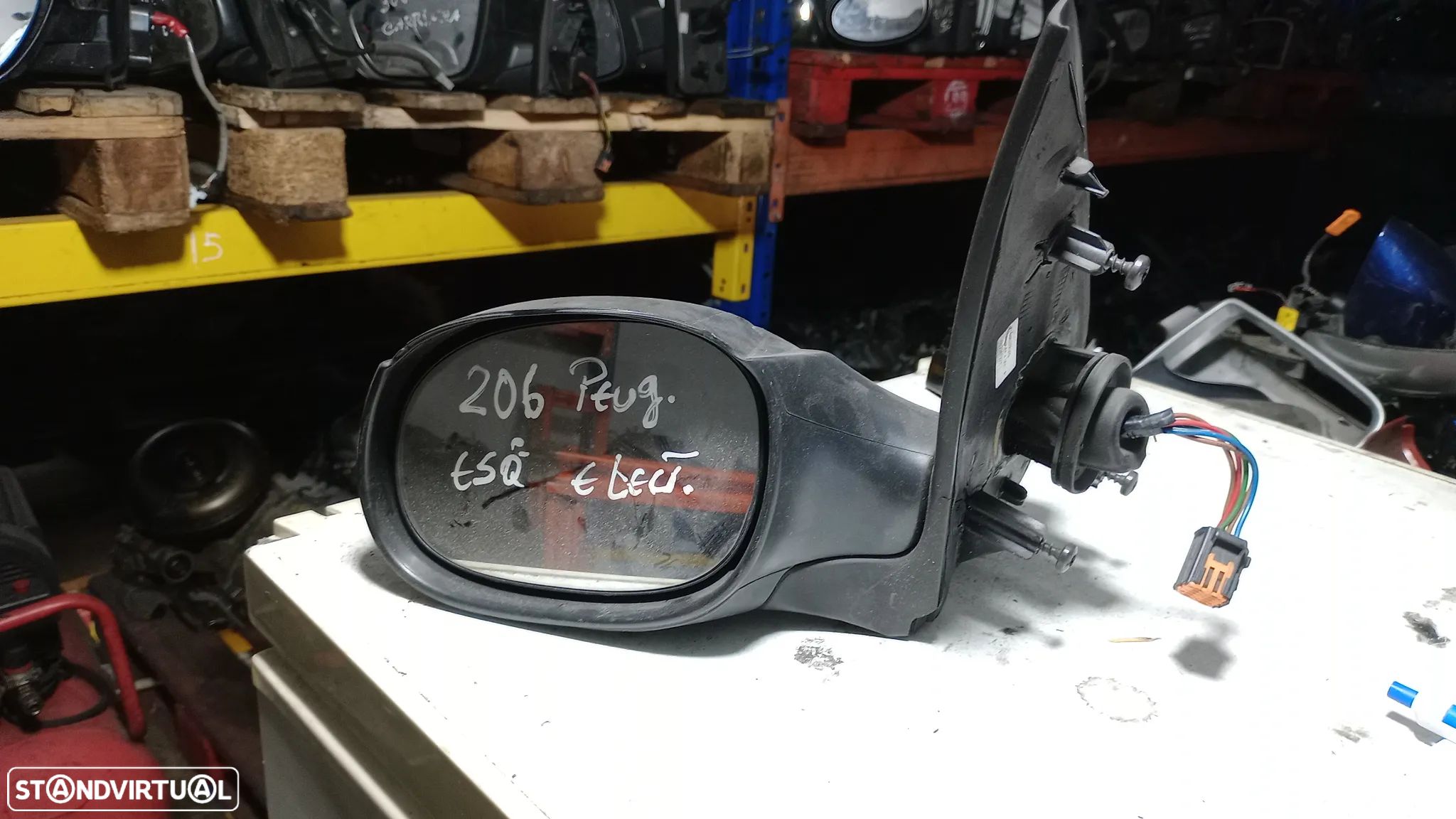 Retrovisor Peugeot 206 Elétrico Esquerdo - 1