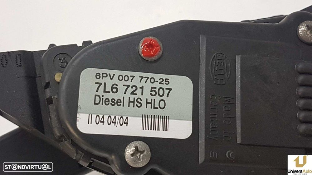 POTENCIÓMETRO PEDAL ACELERADOR VOLKSWAGEN TOUAREG (7LA) TDI R5 - 4