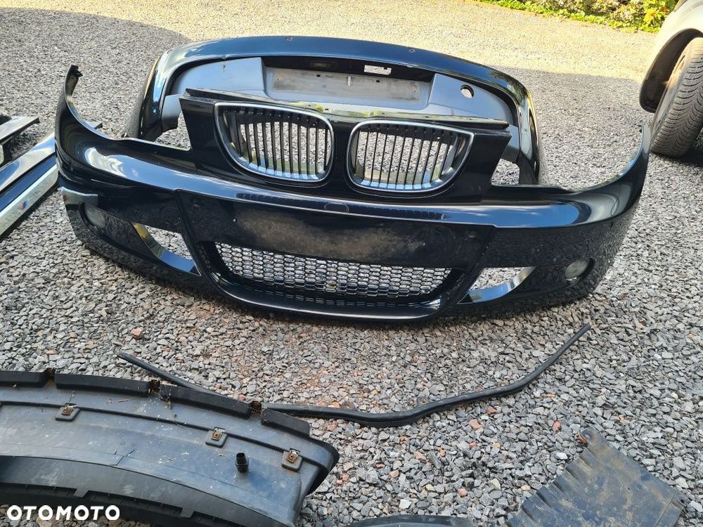 Zestaw zderzaków MPakiet BMW 1 E87 475 czarne nadkola zderzak przód tył listwy  progowe M-Pakiet PDC - 6
