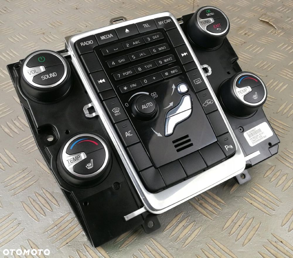 31324827 panel klimatyzacji nawiewu radia VOLVO V60 I LIFT 2013-2018 S60 II - 1
