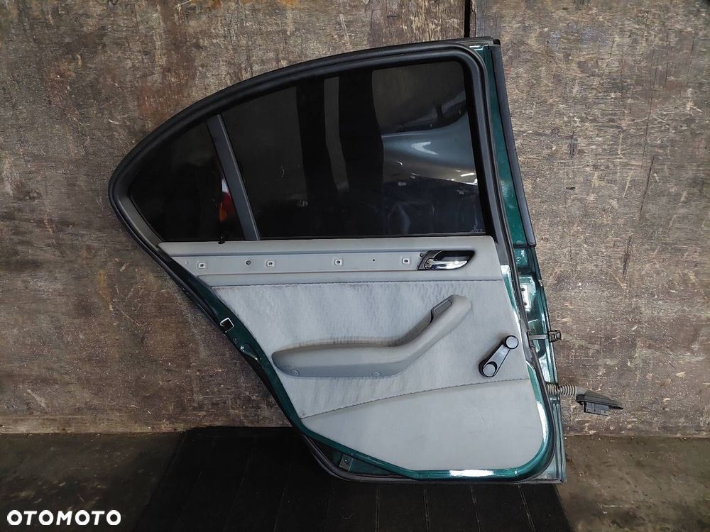 DRZWI KOMPLETNE LEWY TYŁ BMW E46 SEDAN 386/6 FARNGRUEN METALLIC - 6
