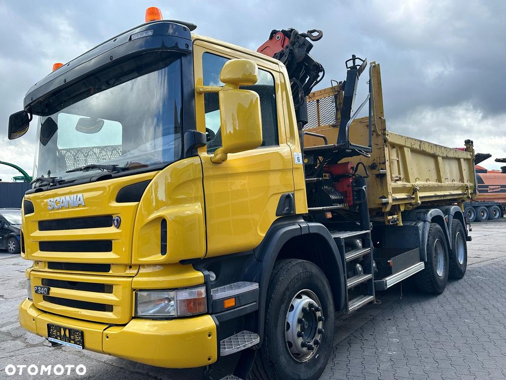 Scania P340  Wywrotka  + żuraw - 3