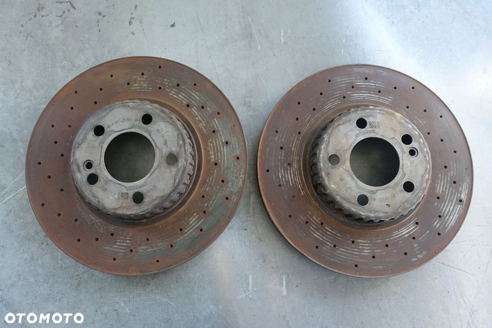 TARCZE HAMULCOWE PRZÓD MERCEDES W205 17r. 28mm c klasa ORYGINAŁ - 1