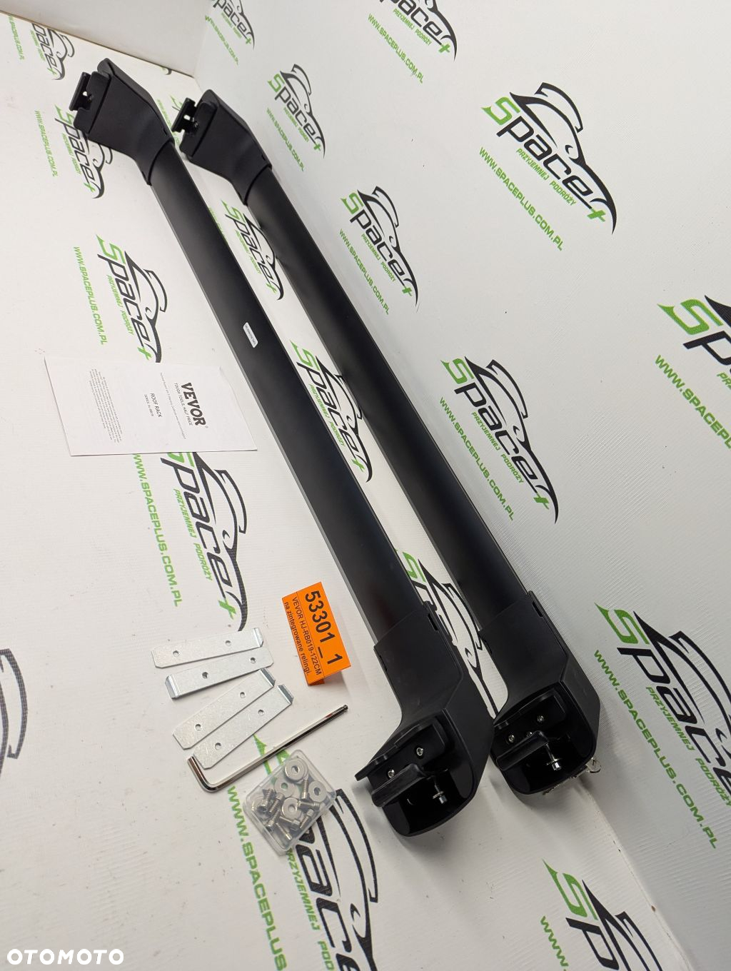 Bagażnik dachowy bazowy belki poprzeczki VEVOR HJ-RB019-122CM na zintegrowane relingi. - 7