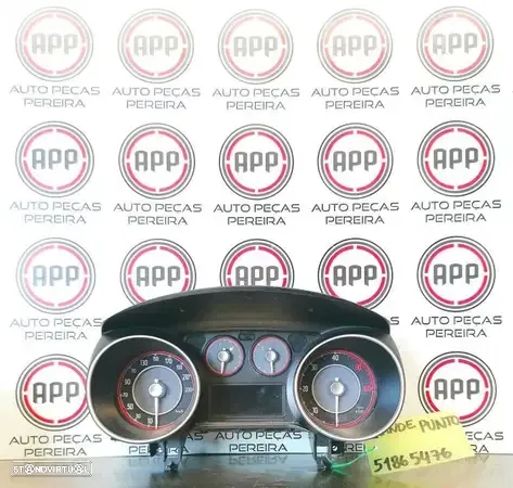 Quadrante Fiat Punto Evo 1.3 Mjet 2010 referência 51852796,  51865476 , unidade. - 2