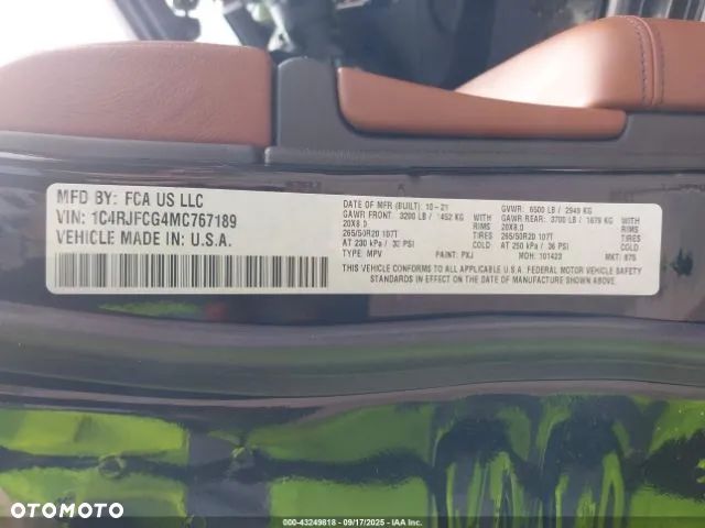 Jeep Grand Cherokee 3.6 V6 Overland - 17