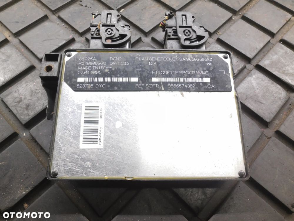 KOMPUTER PEUGEOT PARTNER 9655574380 9650359580 1.9D CITROEN BERLINGO - 1