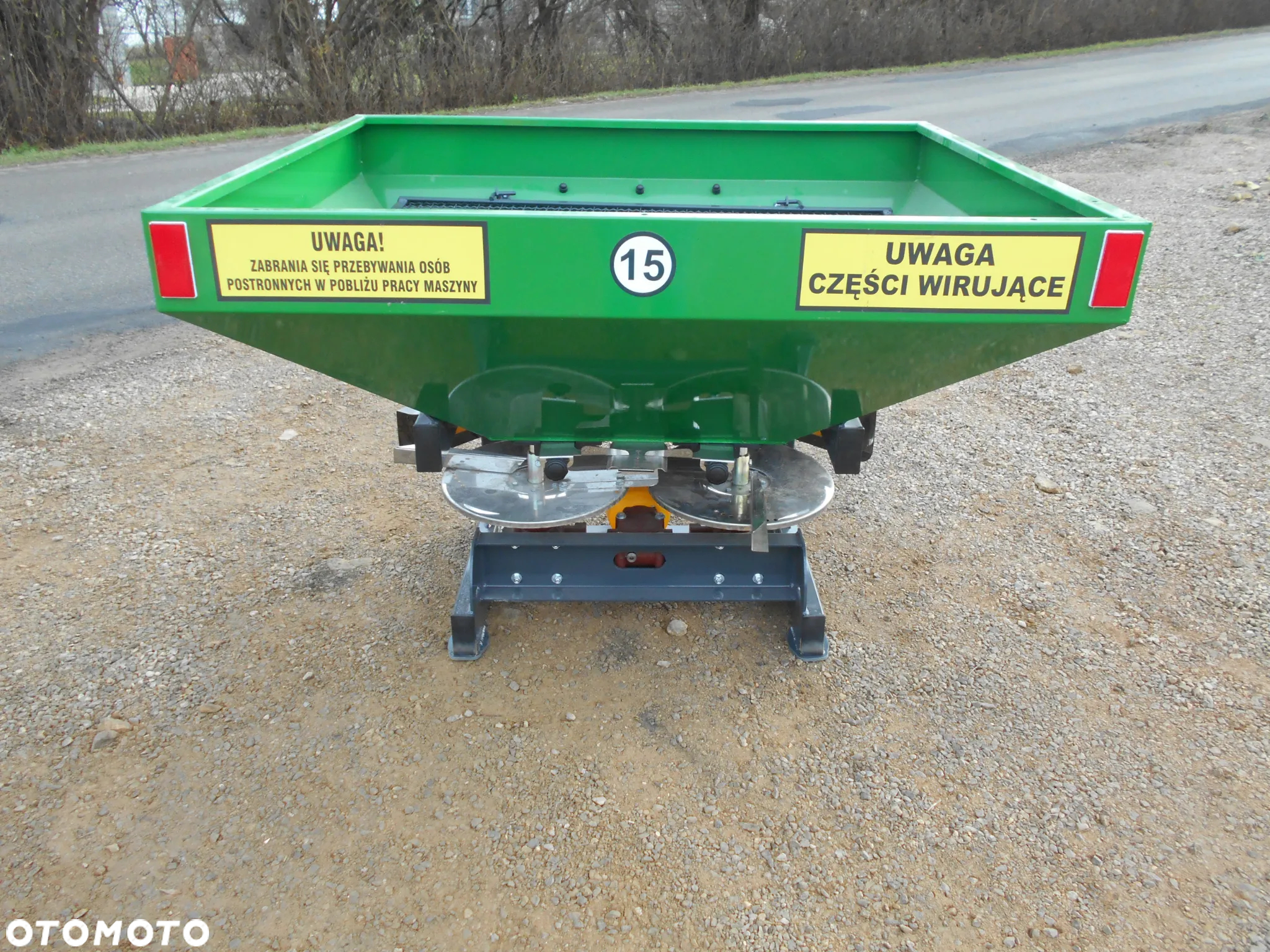 Rozsiewacz nawozów 600/800/1000/1200l SIEWKA/siewnik nawozów JANPOL malowany/ocynk OD RĘKI /przekładnia żeliwna - 5