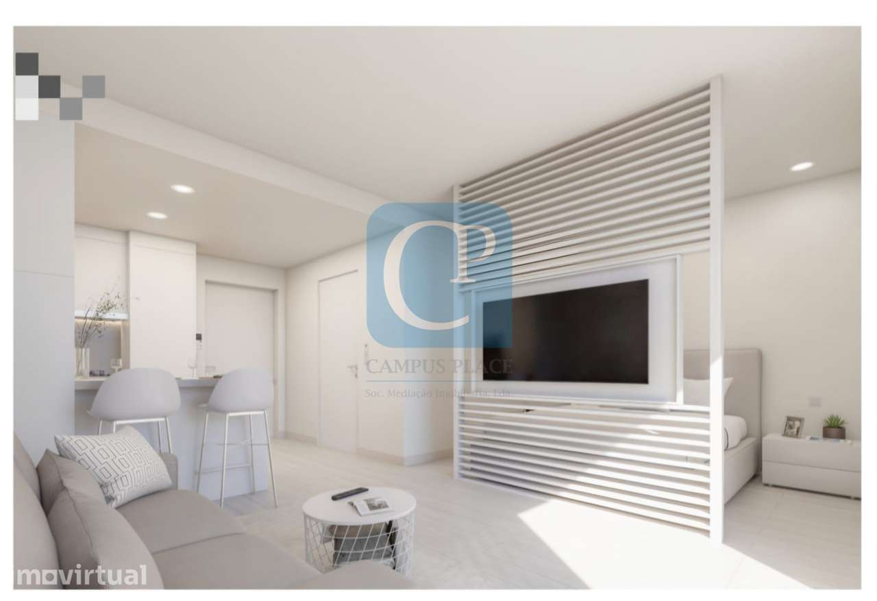 Apartamento T0 em construção, no Empreendimento Laetitia Living