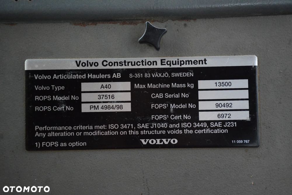 Volvo A40 / 1996r / 13283h / Klimatyzacja / Opony 95% / Bardzo dobry stan - 21