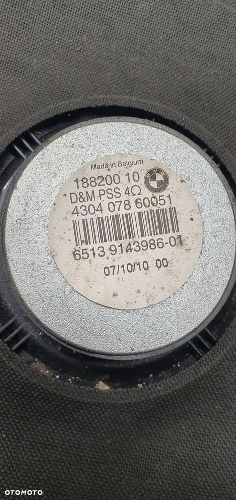 Głośnik drzwi prawy przód przedni prawy BMW I E87 43040741982 9143986 - 6