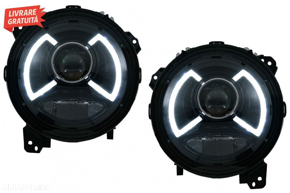 Faruri LED compatibile cu Jeep Wrangler IV JL/JLU (2018-up) - 1