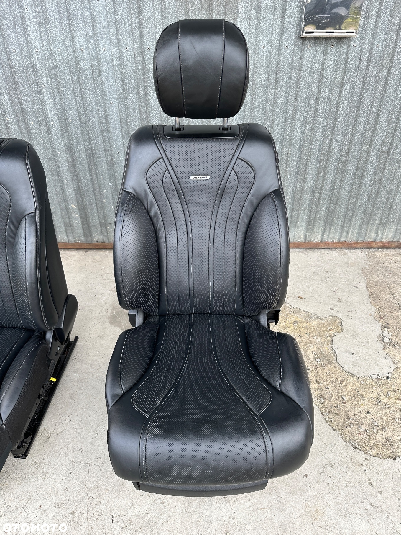 MERCEDES s 222 fotel przód S63 AMG czarna skóra  dynamic masaż grzana wentylowana - 2