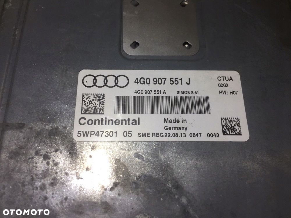 audi a6 c7 a7 4g 3.0 tfsi ctua komputer sterownik silnika 4g0907551j - 9