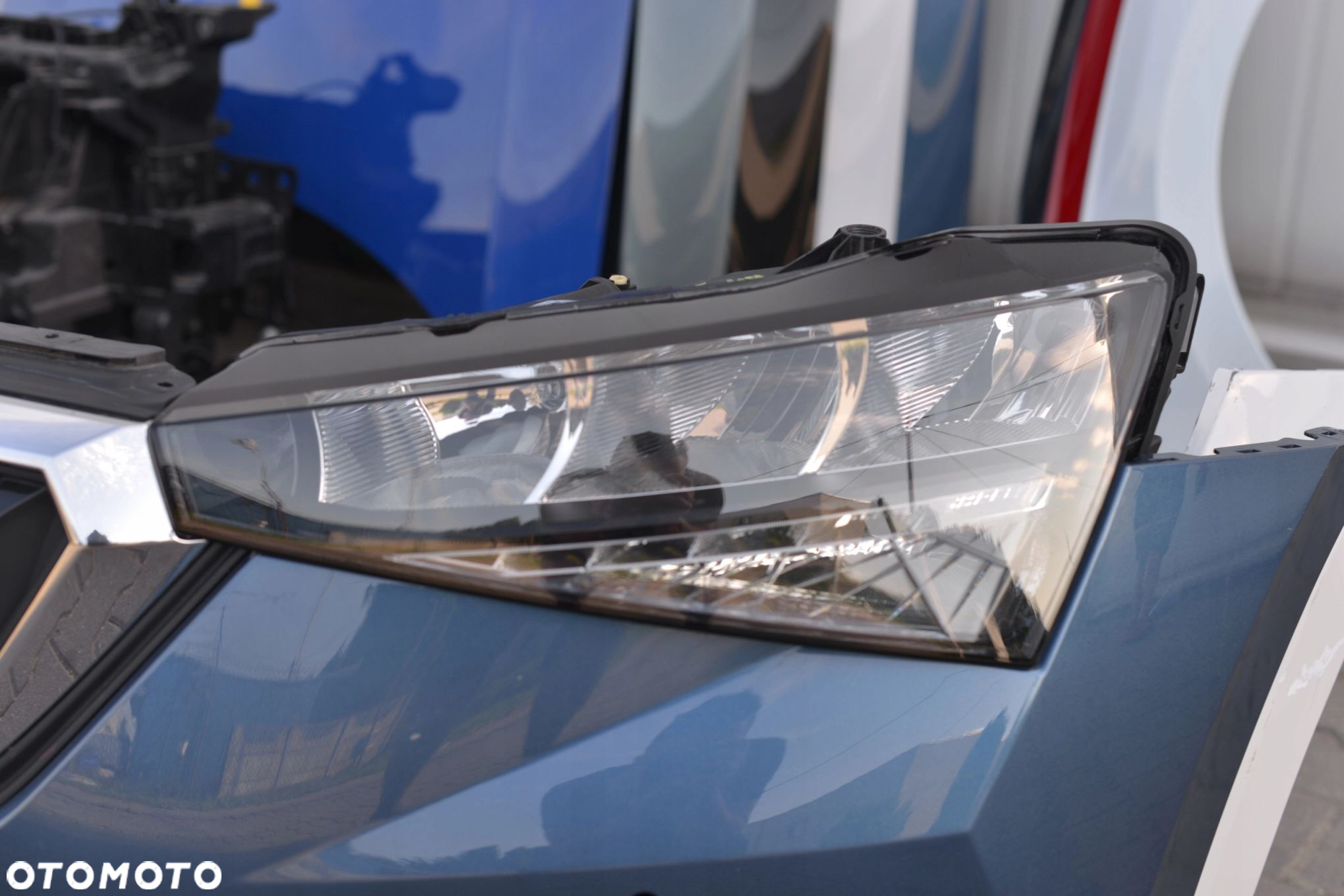 MASKA ZDERZAK GRILL BŁOTNIK LAMPA H7 XENON LED PAS BELKA SKODA SCALA - 14