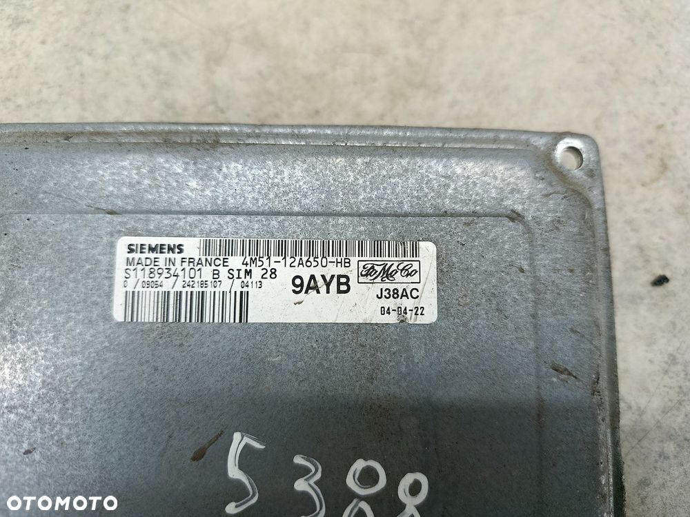 KOMPUTER, STEROWNIK FORD FOCUS C-MAX 4M51-12A650-HB S118934101 1.6 16V - 1