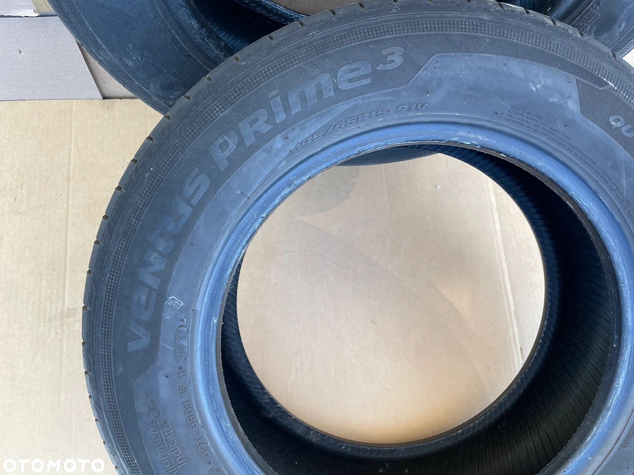 hankook venus prime 3 195/65 15'' opony lato letnie 2 szt.  6.4 mm 2017 rok - 6