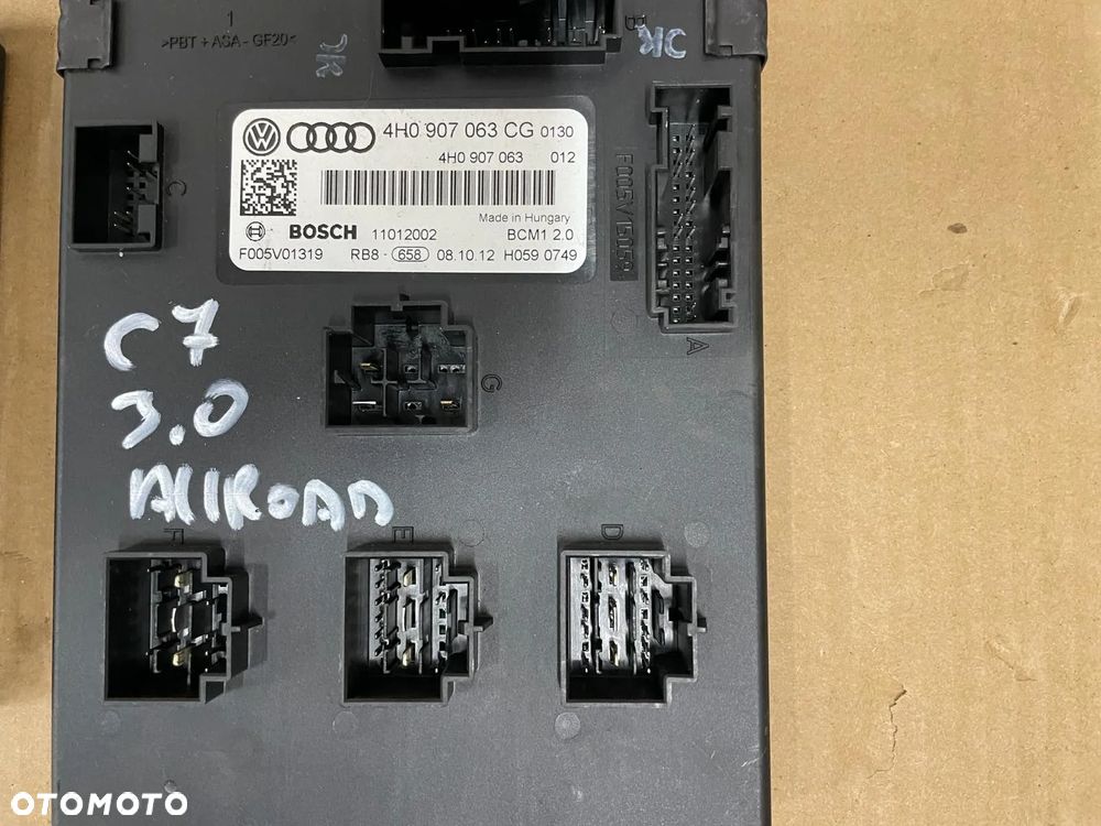 ZESTAW DO ODPALENIA KOMPUTER AUDI A6 C7 3.0 TDI 4G0907401Q - 4