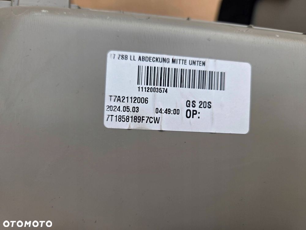 vw multivan t7 tunel środkowy cupholder usb 7t1858189f - 6