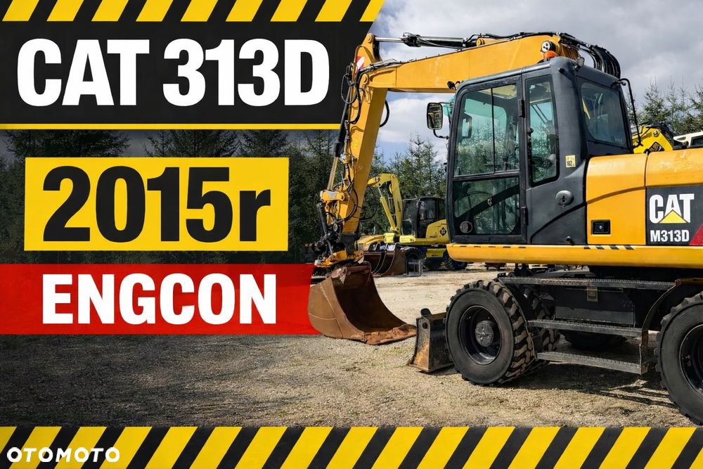 Caterpillar Koparka kołowa M313D ENGCON 2015r 313 Cat CATEPILLAR volvo ew140 Hitachi ZX140 - 1