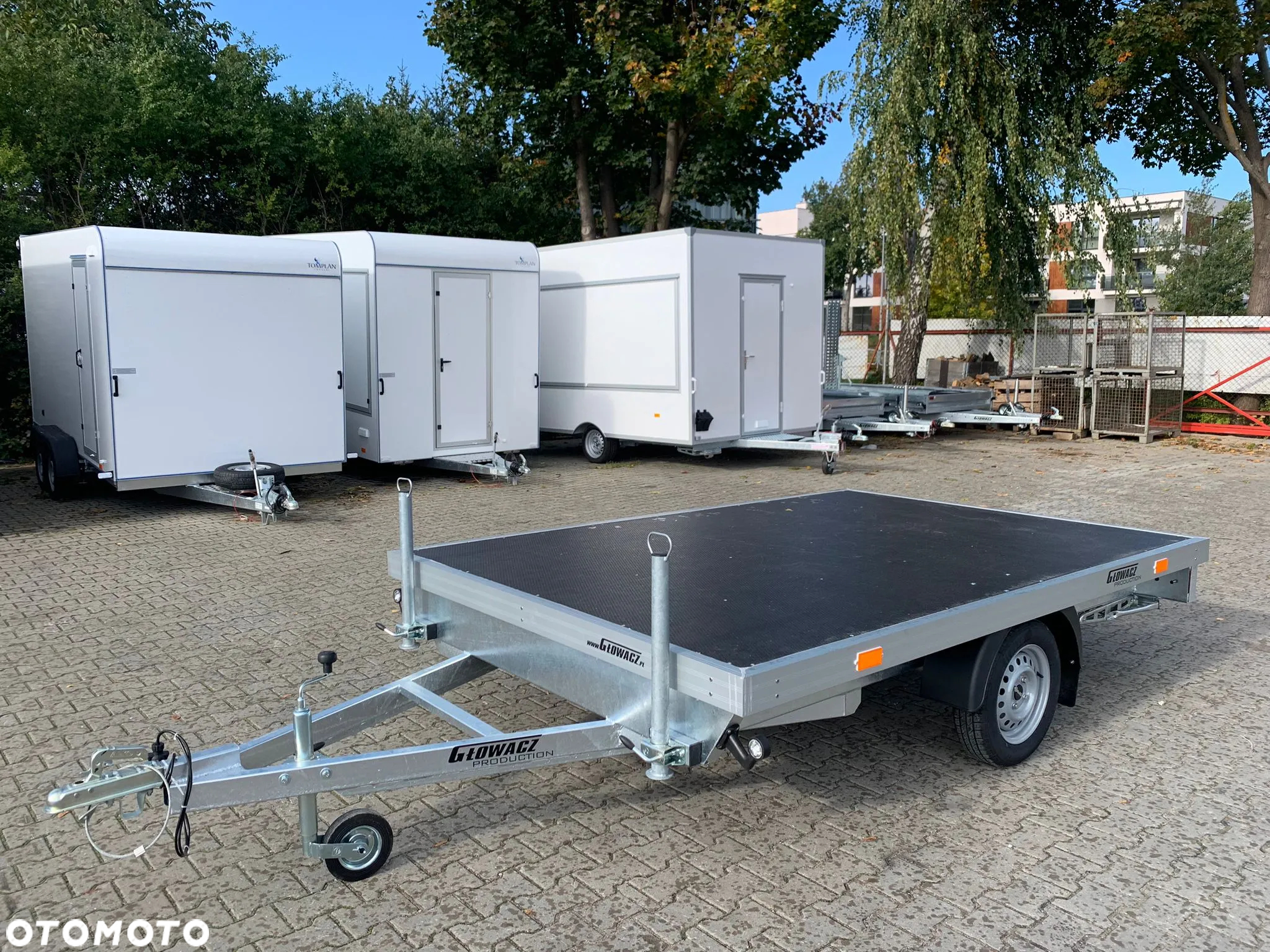 Głowacz Przyczepa do transportu saun, jacuzzi , bali itd.Wymiar 300×200 cm, wyposażona w podpory - 2