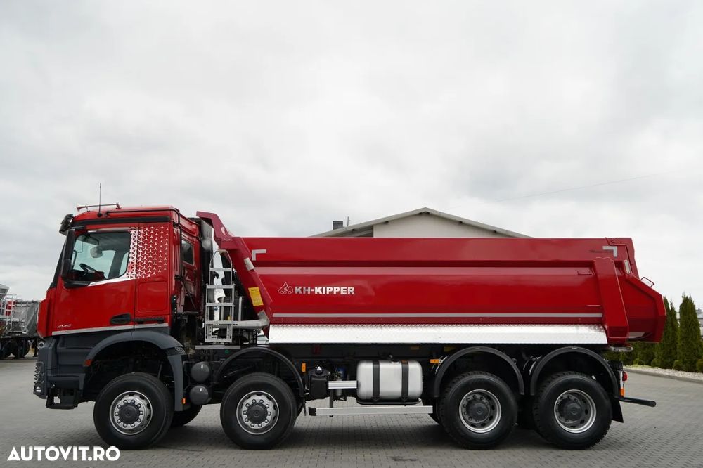 Mercedes-Benz AROCS 4145 / 8x8 / BASCULATOR SPATE / KH KIPPER / MANUAL / ANVELOPE 100% / EURO 6 - 8