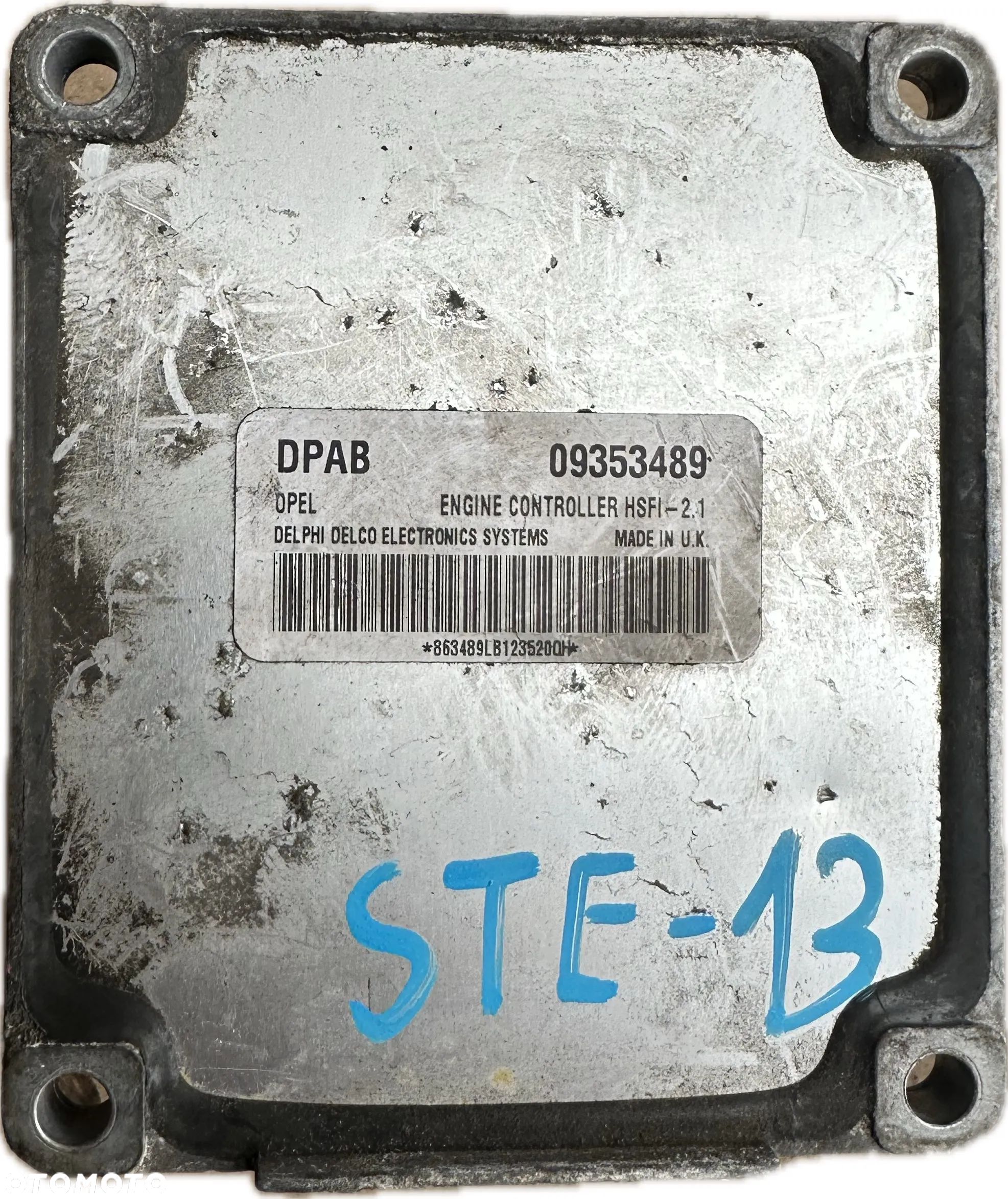Sterownik Silnika ECU Komputer OPEL ASTRA H ZAFIRA B 1.6 16V 09353489 - 1