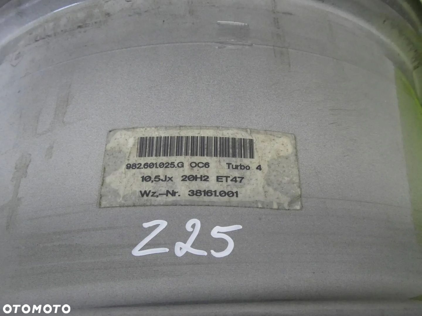 Felga Aluminiowa Porsche Boxster Cayman tył 10,5x20 ET47 5x130 NR.z25 - 3