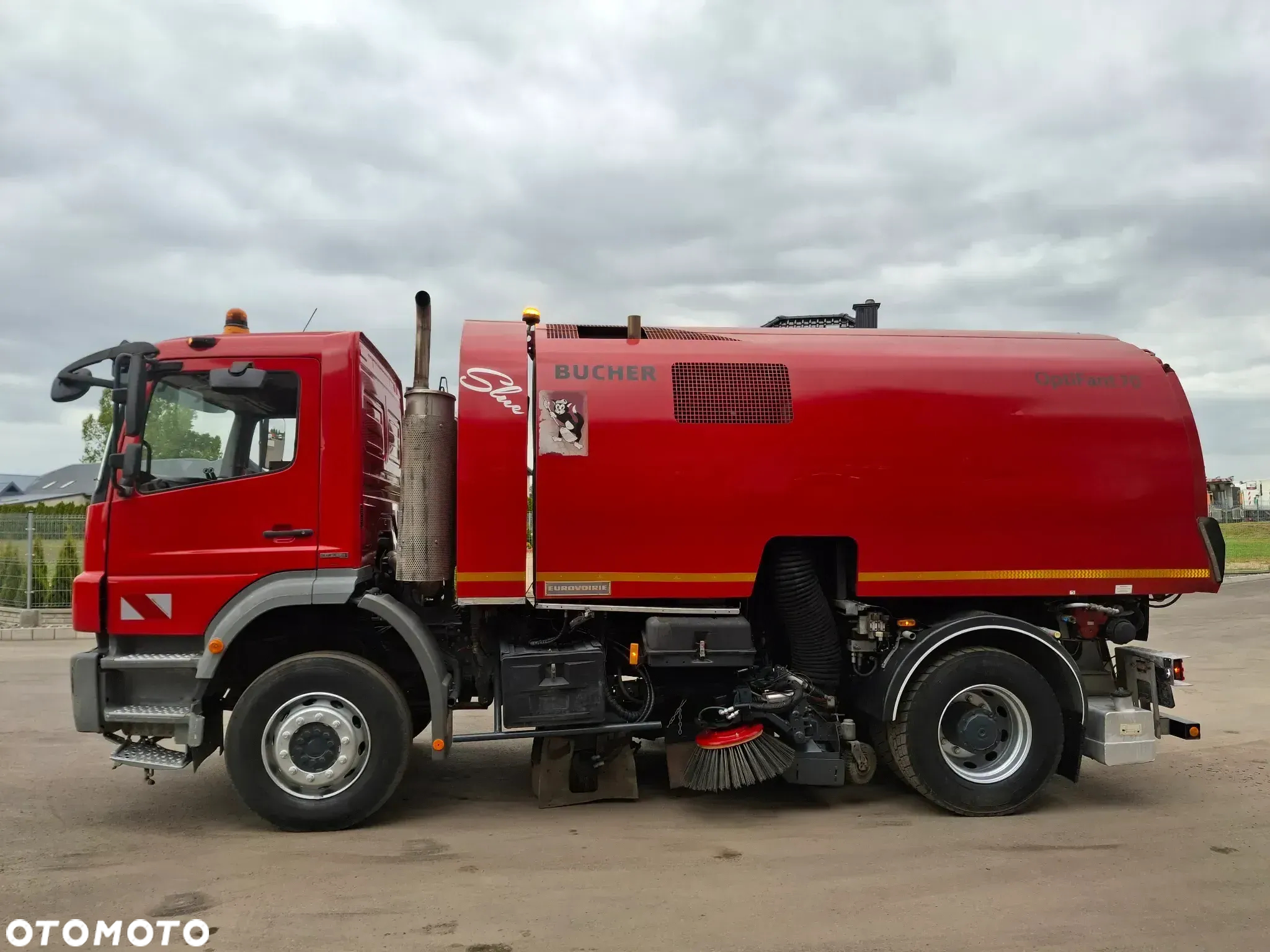 Mercedes-Benz Axor 1829 Zamiatarka Optifant70 2 Silniki Szczotki Lewa i Prawa Strona Karcher PM10 Listwa Ciśnieniowa - 5