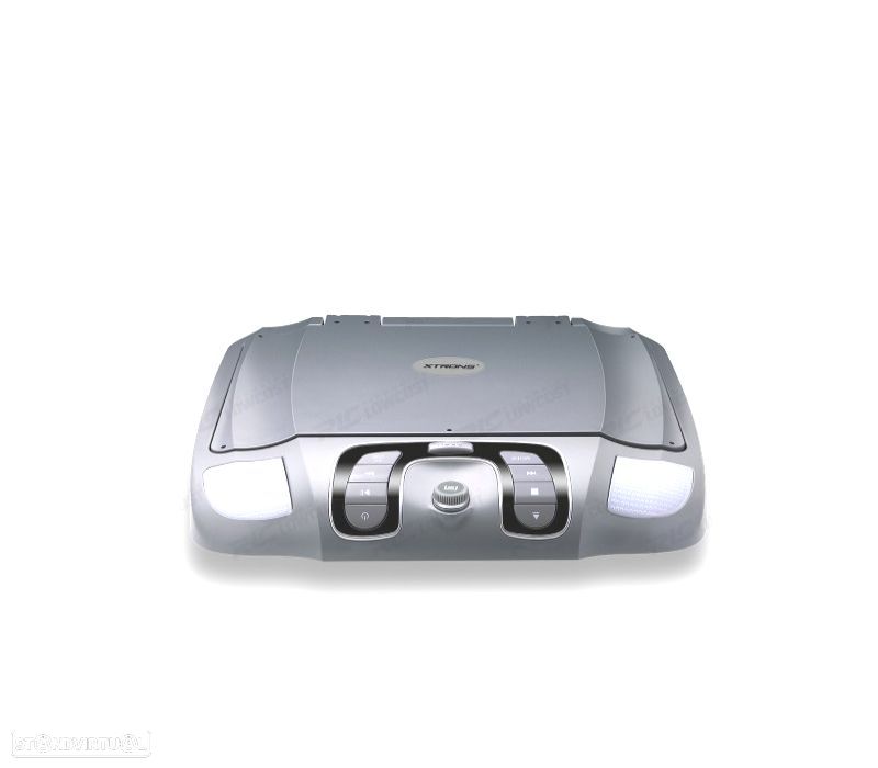 ECRÃ DE TETO CINZENTO 15,6" COM DVD COLUNAS LUZ E JOGOS 32BITS - 6