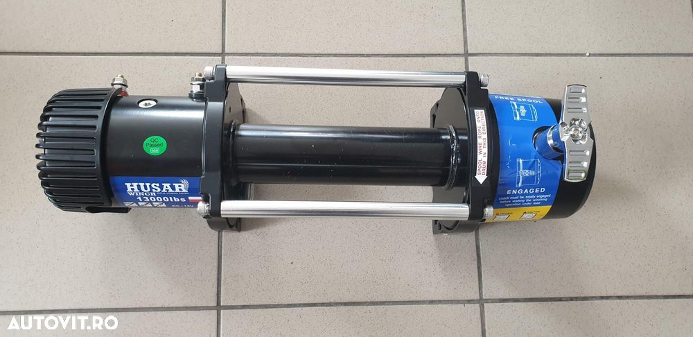 Troliu dezechipat HUSAR WINCH 13000 (trage 5897 kg) la 12V - 1