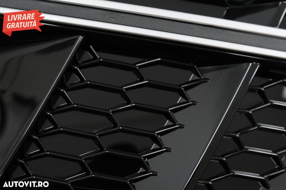 Grile Laterale Audi A4 B9 Sedan Avant (2016-2018) RS4 Design Silver Edition- livrare gratuita - 7