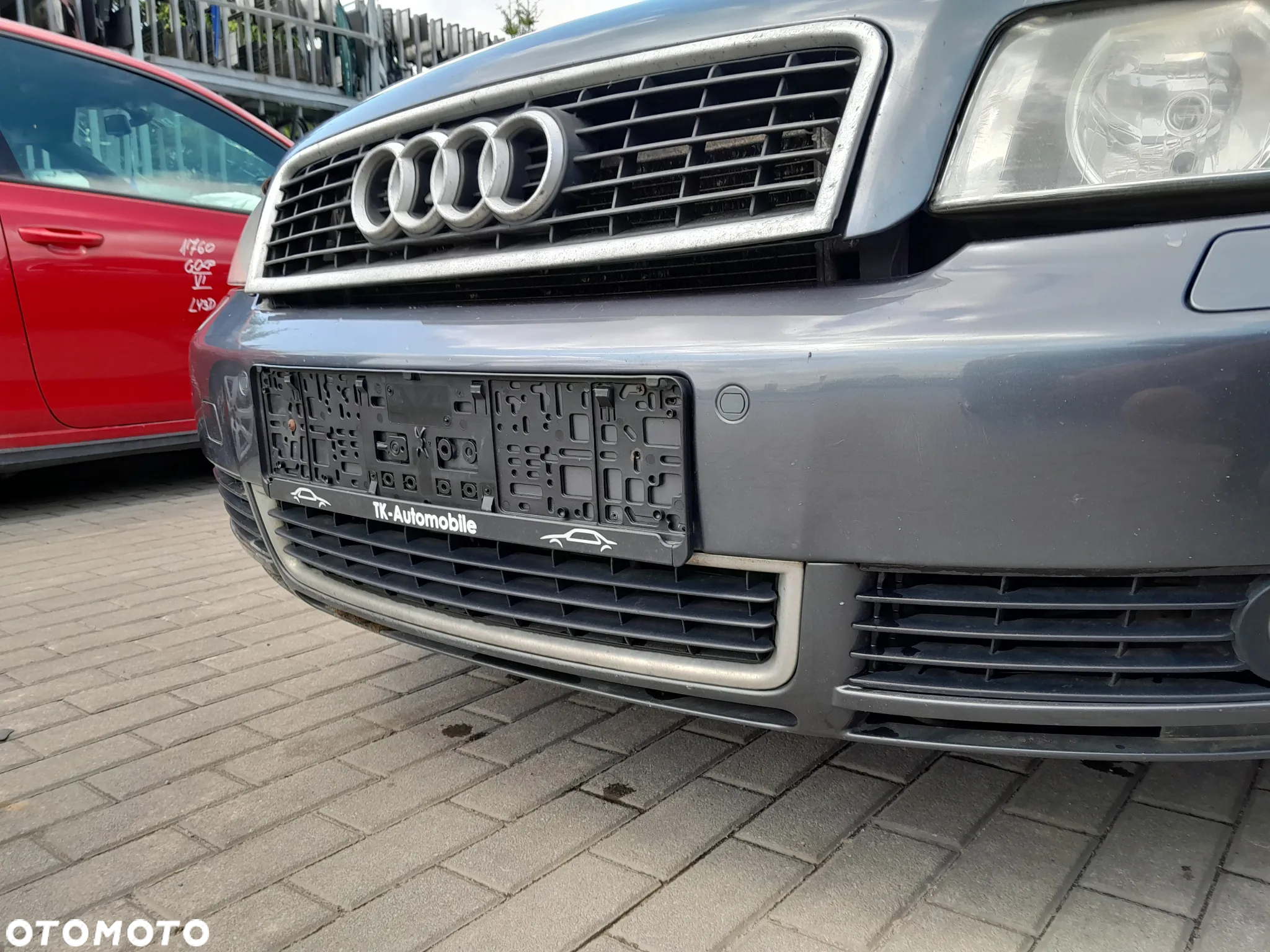 AUDI A4 B6 ZDERZAK PRZEDNI PRZÓD SPRYSKI PDC KOLOR: LX7Z - 6
