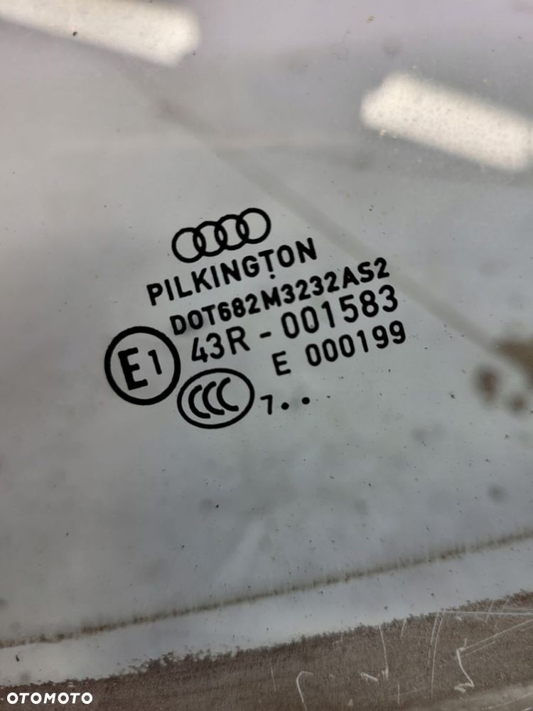 SZYBA BOCZNA DRZWI LEWY TYŁ AUDI A4 B8 8K5 2007R - 3