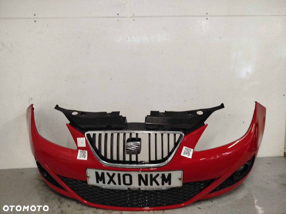 ^ ZDERZAK PRZÓD PRZEDNI SEAT IBIZA 4 IV LS3H CZERWONY HALOGENY - 1