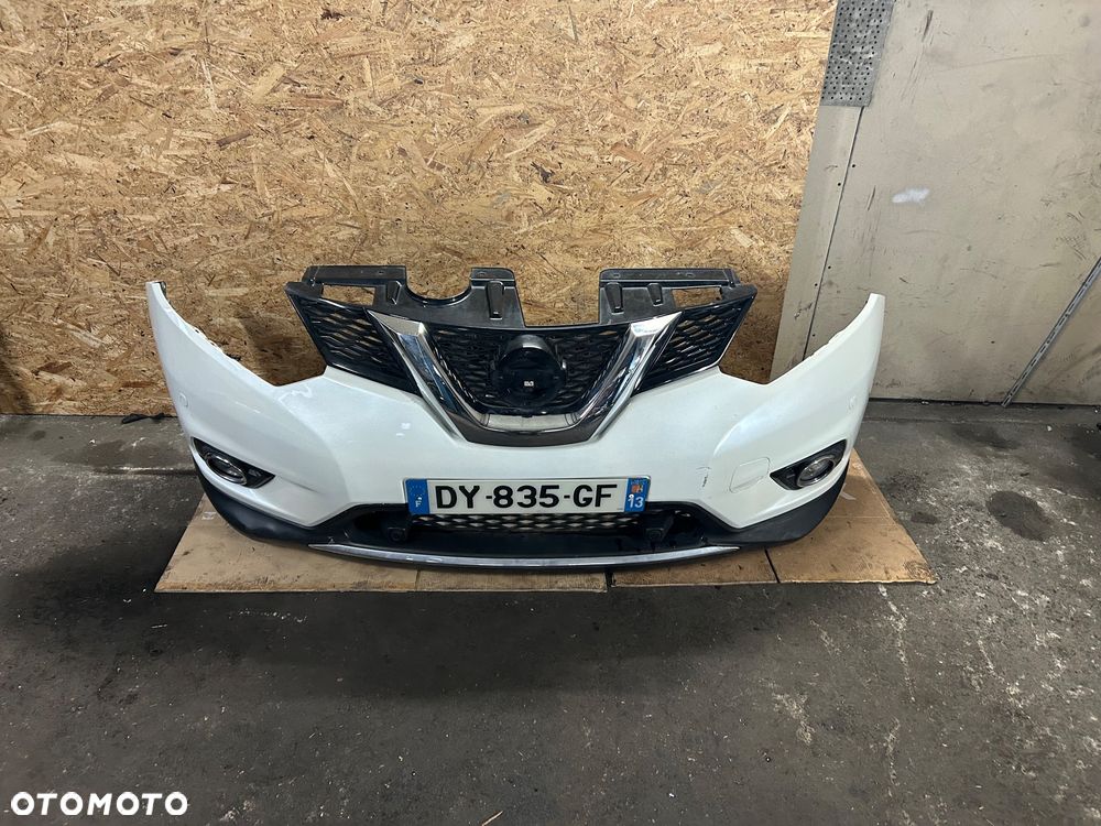 Nissan X-trail III T32 zderzak przód 6x pdc przedni kompletny grill atrapa 2014- kamera perła płyta pod zderzak - 1