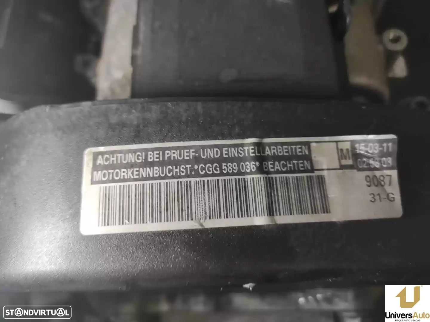 MOTOR COMPLETO VOLKSWAGEN GOLF V 2011 -CGGA - 4