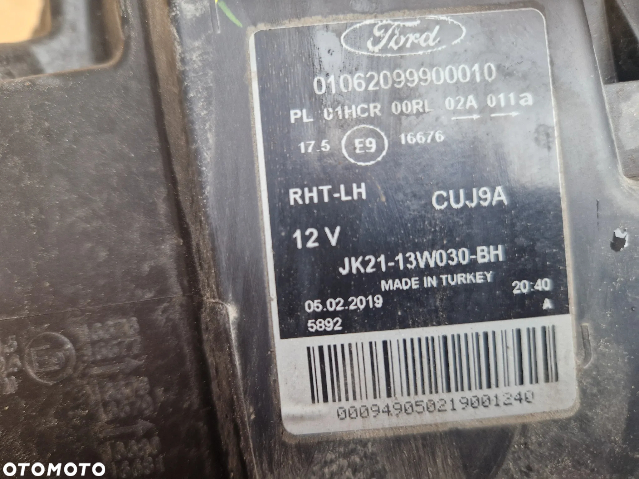 Ford Transit Custom LIFT 2017- lampa lewy przód JK21-13W030-BH - 10