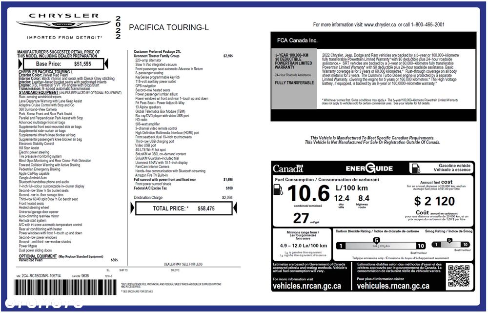 Chrysler Pacifica - 14
