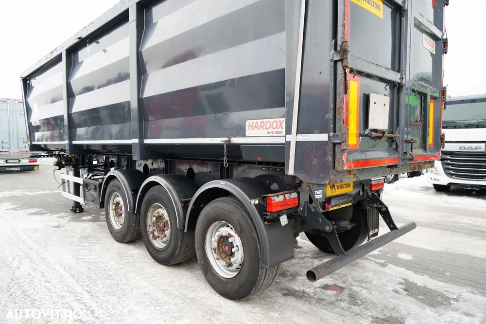 Wielton BASCULATOR / 51 M3 / OȚEL / HARDOX / AXĂ RIDICABILĂ / AXE SAF - 11