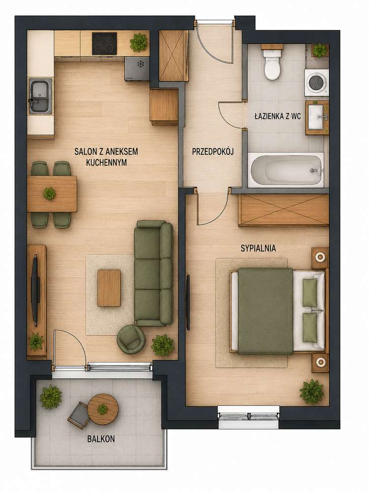 NOWE MIESZKANIE | Gotowe "pod klucz" | Parking + balkon