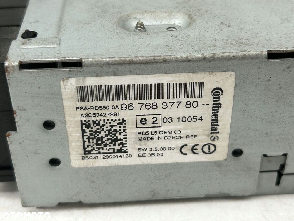 radioodtwarzacz stacja multimedialna peugeot 508 9676837780 - 5