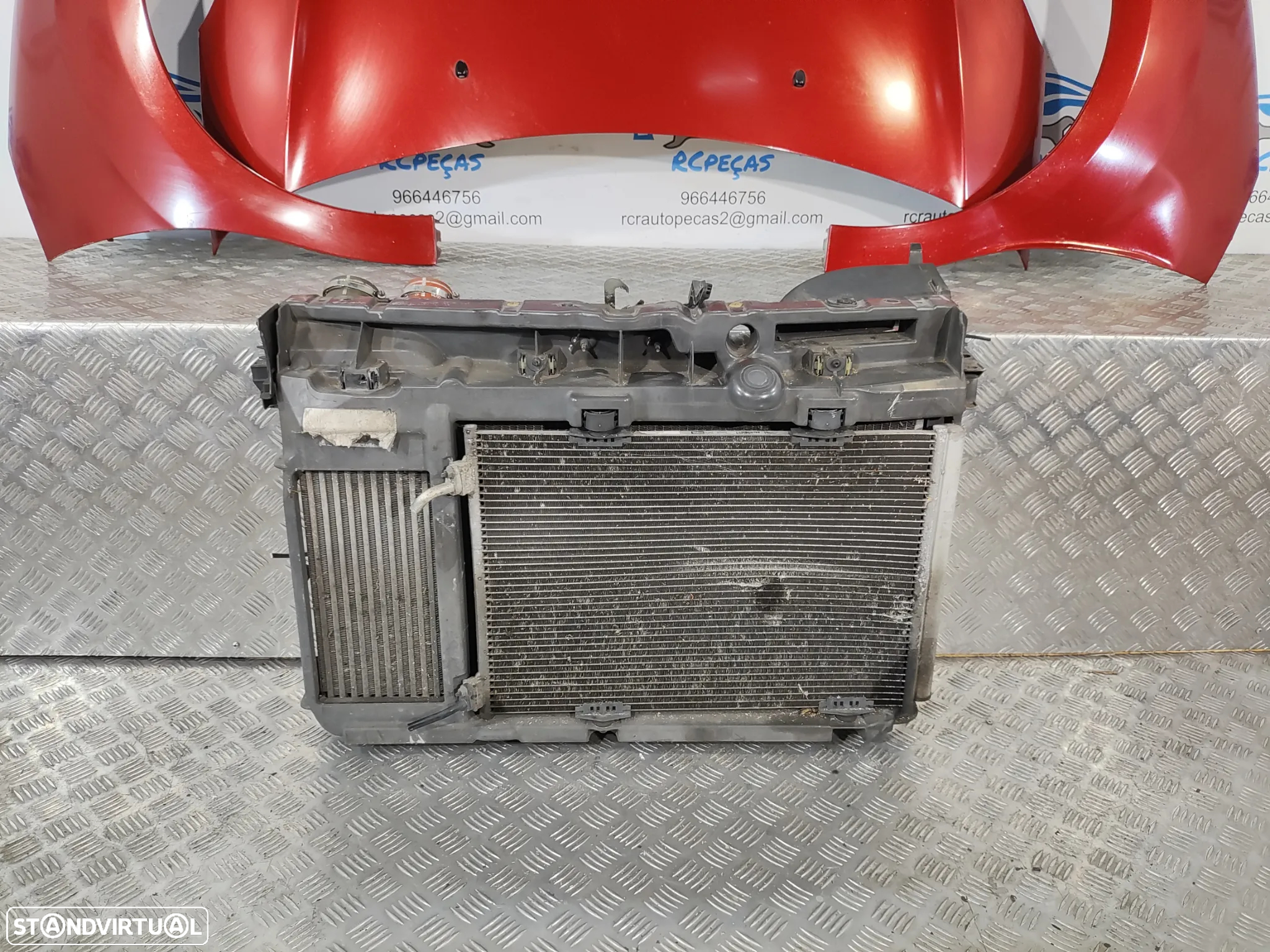 FRENTE COMPLETA CITROEN DS3 SA CAPOT PARACHOQUES GUARDA-LAMAS OTICAS RADIADOR VENTILADOR FRENTE FIBRA REFORÇO - 7