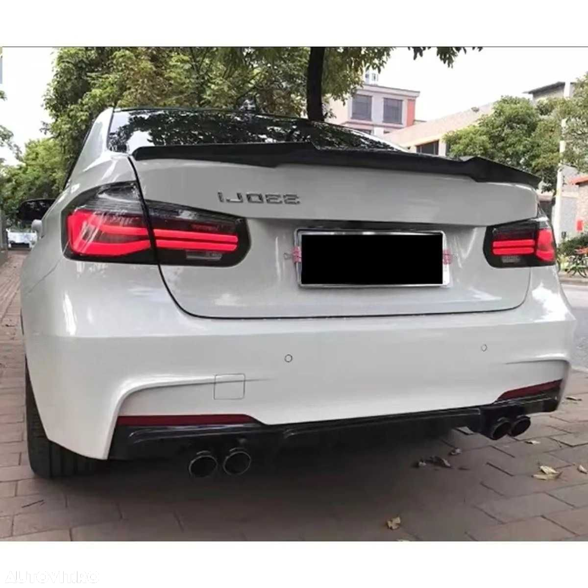 Extensii Splitere Prelungiri Extensie Bara Spate BMW F30, Negru Lucios - 6