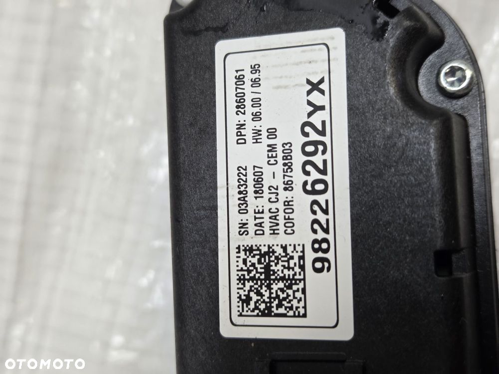 PANEL NAWIEWU KLIMATYZACJI OPEL CROSSLAND X 17- 98226292YX - 7