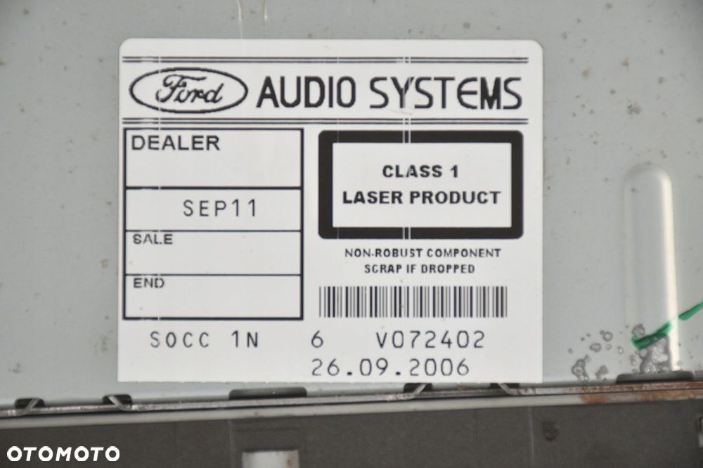 radio radioodtwarzacz sony ford focus mk2 4m5t-18c815-bk - 4