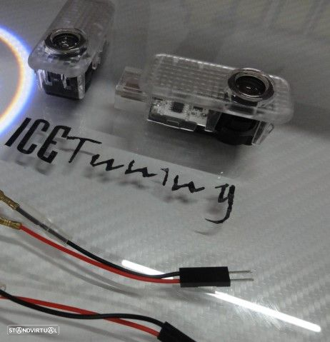 Luz de cortesia para portas com Projetor Led logo Audi A3, A4, A5, A6, A7, A8, R8, Q3, Q5, Q7, TT - 2
