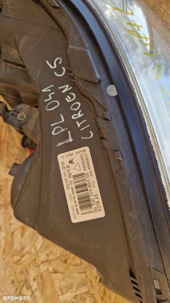 CITROEN C5 LIFT LAMPA PRZÓD PRZEDNIA LEWA  EUROPA 89009359 - 2