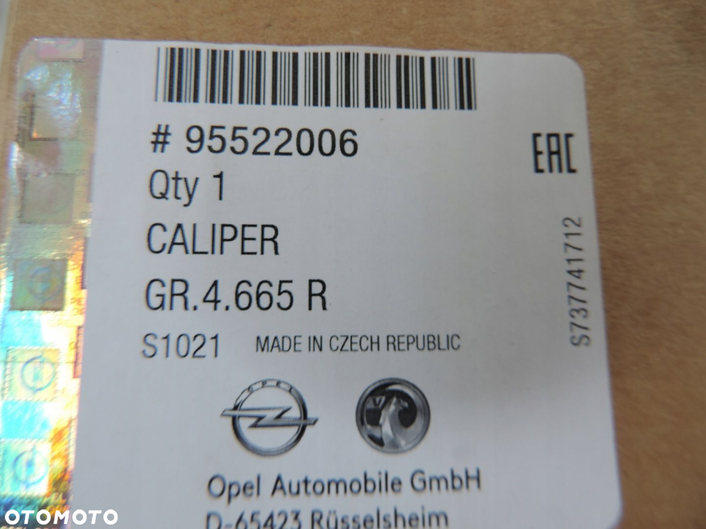 OPEL MOVANO B ZACISK TYŁ PRAWY BREMBO NOWY - 5